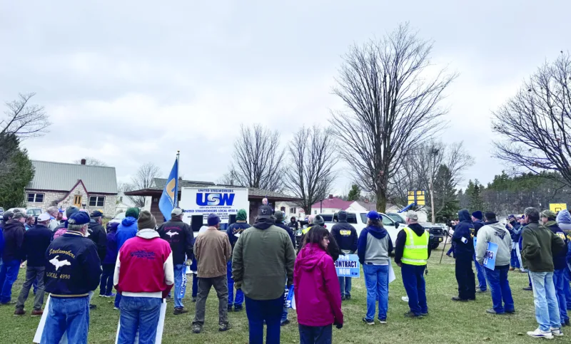 United Steelworkers rally held in Negaunee amid ongoing contract negotiations with Cleveland Cliffs